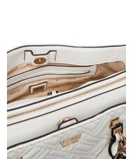 GUESS SALLY Sac &agrave; main avec bandouli&egrave;re blanc - Sacs pour Femme - 4
