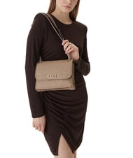GUESS ANISE Mini sac bandouli&egrave;re / sac port&eacute; &eacute;paule logo taupe fonc&eacute; - Sacs pour Femme - 2