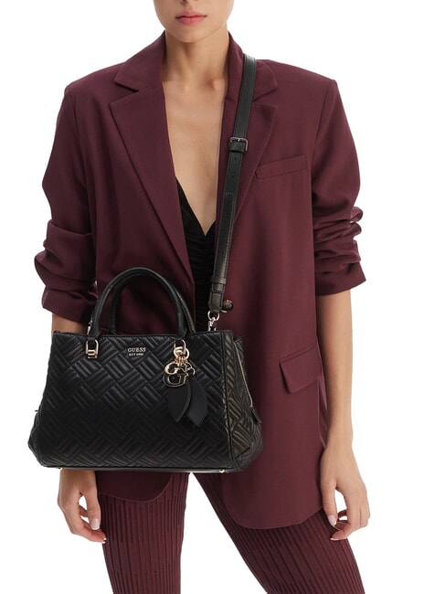 SALLY Sac &agrave; main avec bandouli&egrave;re NOIR - Sacs pour Femme