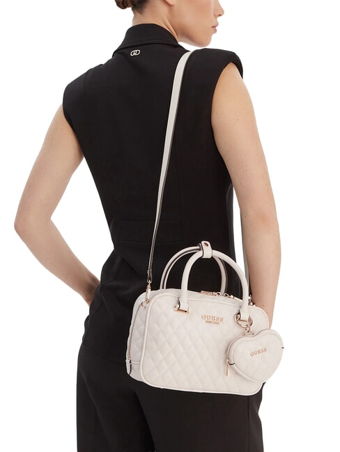 ATABEY Sac &agrave; main avec bandouli&egrave;re OFFWHITE - Sacs pour Femme