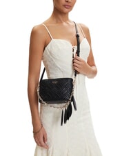 GUESS SALLY Mini sac bandouli&egrave;re, avec bandouli&egrave;re NOIR - Sacs pour Femme - 2