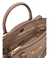 GUESS ANISE L Sac &agrave; main avec bandouli&egrave;re logo taupe fonc&eacute; - Sacs pour Femme - 4