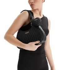 GUESS ATABEY sac bandouli&egrave;re NOIR - Sacs pour Femme - 2