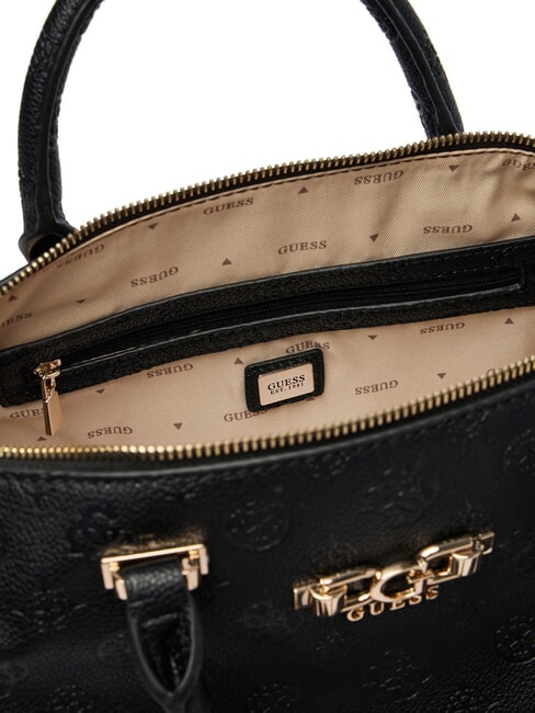 ANISE Sac &agrave; main avec bandouli&egrave;re logo noir - Sacs pour Femme