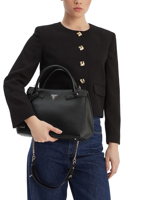 SERENOVA Sac &agrave; main avec bandouli&egrave;re NOIR - Sacs pour Femme
