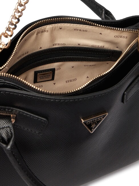 SERENOVA Sac &agrave; main avec bandouli&egrave;re NOIR - Sacs pour Femme