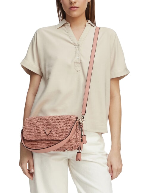 OFELIA sac bandouli&egrave;re rose corail - Sacs pour Femme