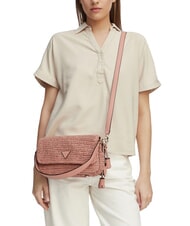 GUESS OFELIA sac bandouli&egrave;re rose corail - Sacs pour Femme - 2