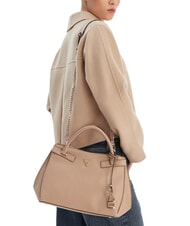 GUESS SERENOVA Sac &agrave; main avec bandouli&egrave;re moka p&acirc;le - Sacs pour Femme - 2