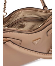 GUESS SERENOVA Sac &agrave; main avec bandouli&egrave;re moka p&acirc;le - Sacs pour Femme - 4