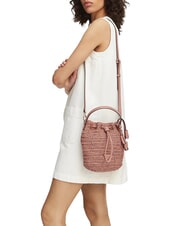GUESS OFELIA Mini sac seau avec bandouli&egrave;re rose corail - Sacs pour Femme - 2