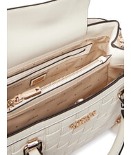 GUESS SANDY Sac &agrave; main avec bandouli&egrave;re OFFWHITE - Sacs pour Femme - 4