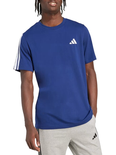 3 STRIPES T-shirt &agrave; manches courtes et col rond bleu - T-shirt
