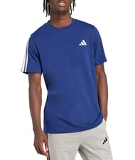 ADIDAS 3 STRIPES T-shirt &agrave; manches courtes et col rond bleu - T-shirt - 3