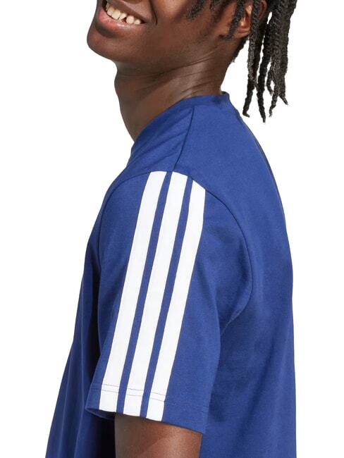 3 STRIPES T-shirt &agrave; manches courtes et col rond bleu - T-shirt