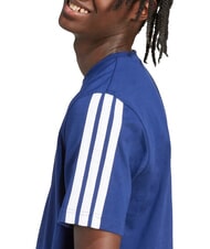 ADIDAS 3 STRIPES T-shirt &agrave; manches courtes et col rond bleu - T-shirt - 5