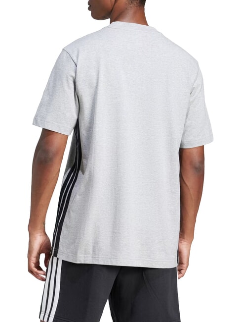 3 STRIPES T-shirt &agrave; manches courtes et col rond gris - T-shirt