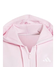ADIDAS 3 STRIPES Sweat &agrave; capuche zipp&eacute; rose - Sweat-shirts pour femmes - 4