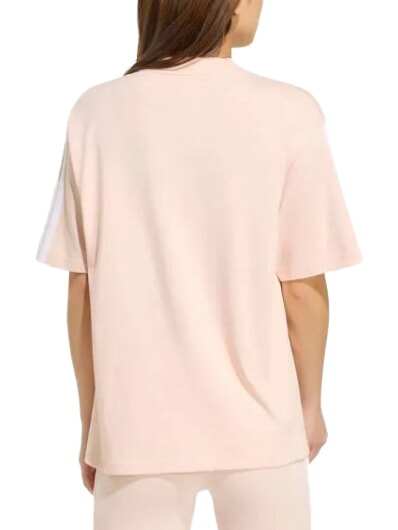 3 STRIPES T-shirt &agrave; manches courtes, pur coton rose - T-shirt