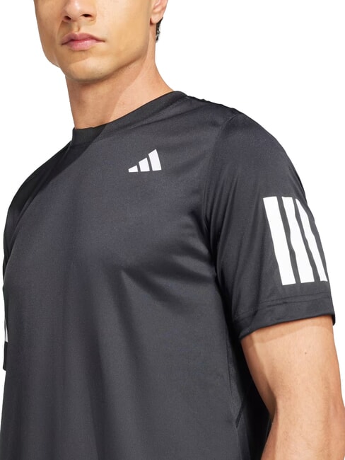 CLUB 3 STRIPES T-shirt de tennis noir - T-shirt