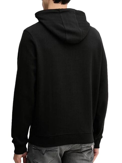 TEXTURED PATCH LOGO Sweatshirt &agrave; capuche jetbla - Pulls molletonn&eacute;s