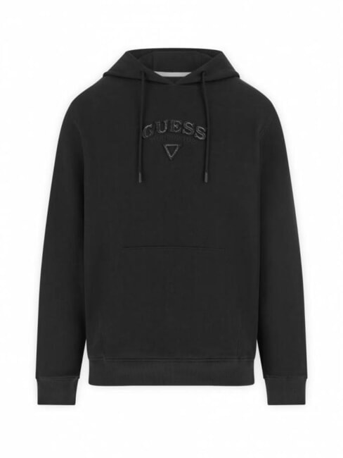 TEXTURED PATCH LOGO Sweatshirt &agrave; capuche jetbla - Pulls molletonn&eacute;s
