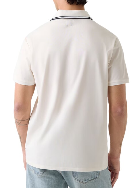 PAUL PIQUE polo &agrave; manches courtes sel blanc - chemise polo