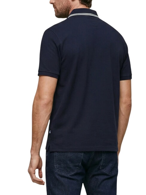 PAUL PIQUE polo &agrave; manches courtes smartblue - chemise polo