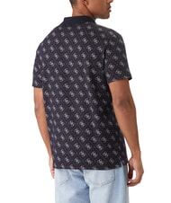 GUESS ALL OVER JACQUARD P&ocirc;le Allover 4G Smart Blue - chemise polo - 2