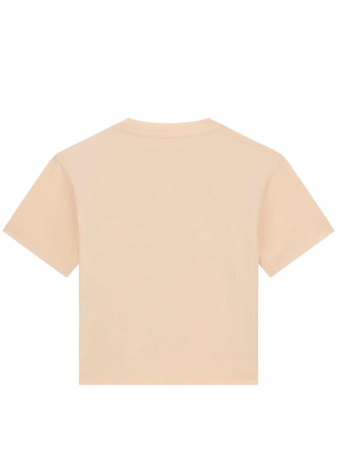 BOXY T-shirt en coton broderie vanille - Tee-shirt enfant