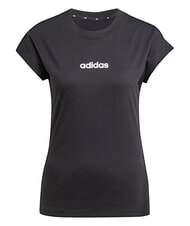 ADIDAS LINEAR T-shirt &agrave; manches courtes, pur coton noir - T-shirt - 4