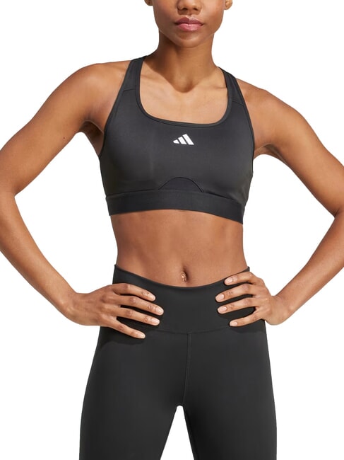 PWRCT Soutien-gorge de sport, encolure carr&eacute;e noir - Sous-v&ecirc;tements pour femmes