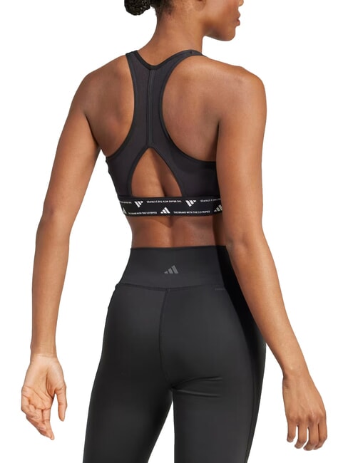 PWRCT Soutien-gorge de sport, encolure carr&eacute;e noir - Sous-v&ecirc;tements pour femmes