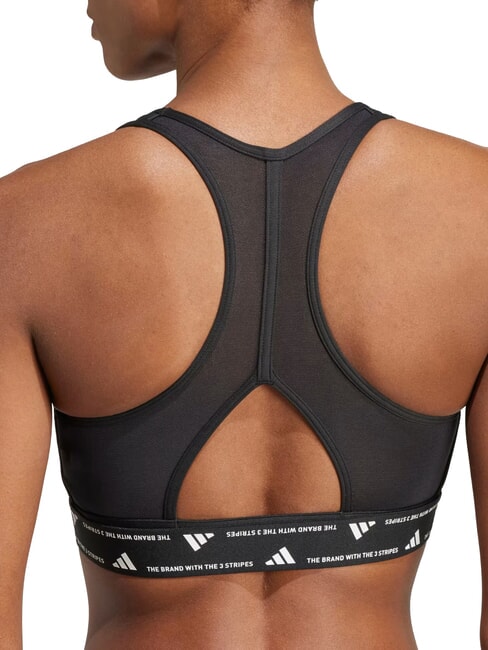 PWRCT Soutien-gorge de sport, encolure carr&eacute;e noir - Sous-v&ecirc;tements pour femmes