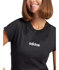 ADIDAS LINEAR T-shirt &agrave; manches courtes, pur coton noir - T-shirt - 5