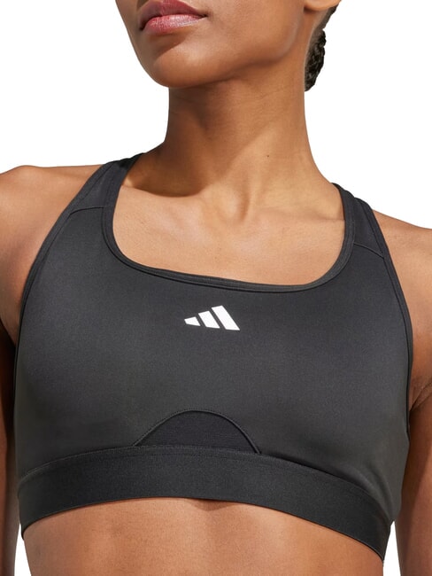 PWRCT Soutien-gorge de sport, encolure carr&eacute;e noir - Sous-v&ecirc;tements pour femmes