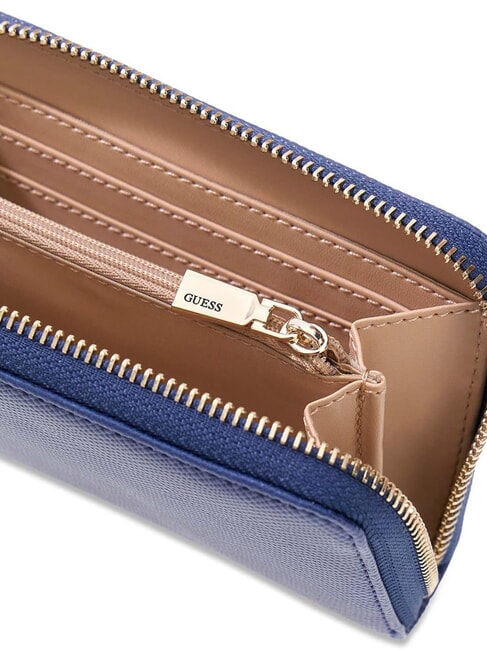 PATSIE Portefeuille zipp&eacute; moyen BLEU - Portefeuilles Femme
