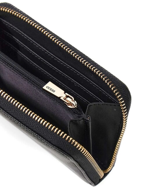 PATSIE Portefeuille zipp&eacute; moyen NOIR - Portefeuilles Femme