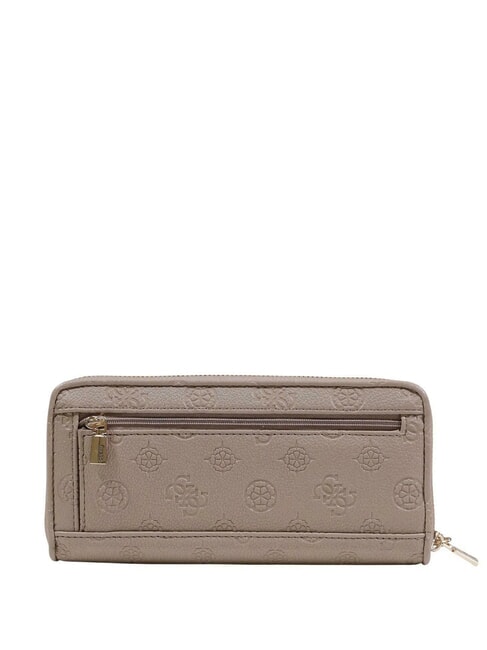 ANISE Portefeuille moyen logo taupe fonc&eacute; - Portefeuilles Femme