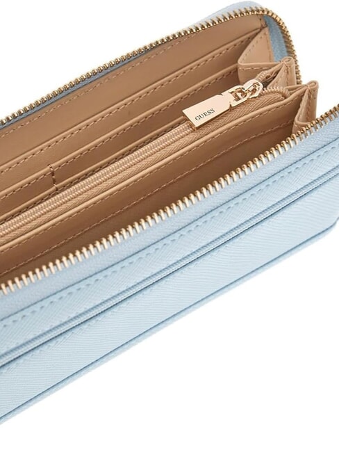 LAUREL 2 Grand portefeuille zipp&eacute; AQUA - Portefeuilles Femme