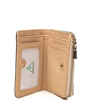 GUESS LAUREL 2 portefeuille zipp&eacute; de taille moyenne logo taupe clair - Portefeuilles Femme - 2