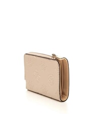 GUESS LAUREL 2 portefeuille zipp&eacute; de taille moyenne logo taupe clair - Portefeuilles Femme - 3