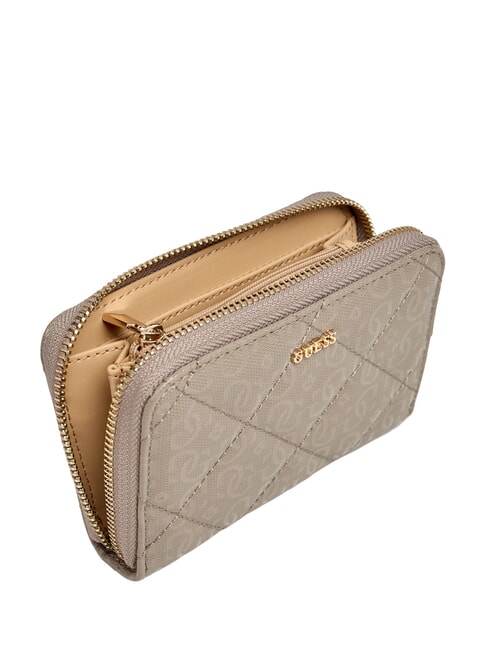 LIBBY Portefeuille moyen taupe fonc&eacute; - Portefeuilles Femme