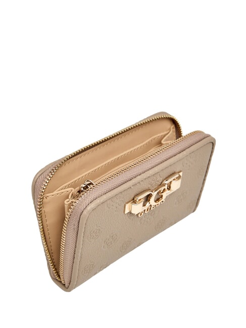 ANISE Portefeuille moyen logo taupe fonc&eacute; - Portefeuilles Femme