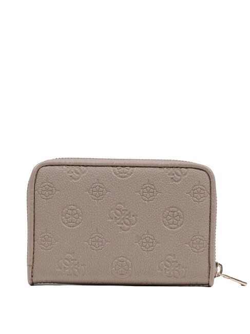 ANISE Portefeuille moyen logo taupe fonc&eacute; - Portefeuilles Femme