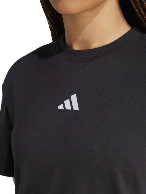 3 STRIPES T-shirt de sport, pur coton noir - T-shirt