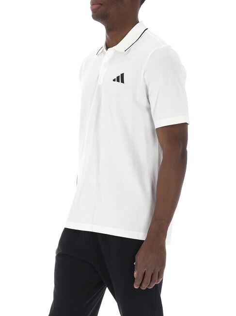 SMALL LOGO Polo &agrave; manches courtes, pur coton blanc - chemise polo