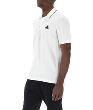 ADIDAS SMALL LOGO Polo &agrave; manches courtes, pur coton blanc - chemise polo - 3