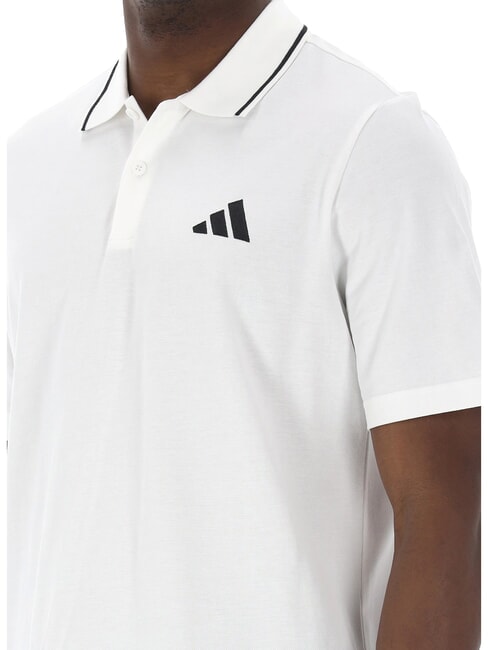SMALL LOGO Polo &agrave; manches courtes, pur coton blanc - chemise polo