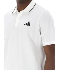 ADIDAS SMALL LOGO Polo &agrave; manches courtes, pur coton blanc - chemise polo - 5